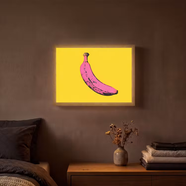 Lightbox - Wandlamp - Banaan - Grafisch - Geel — 3