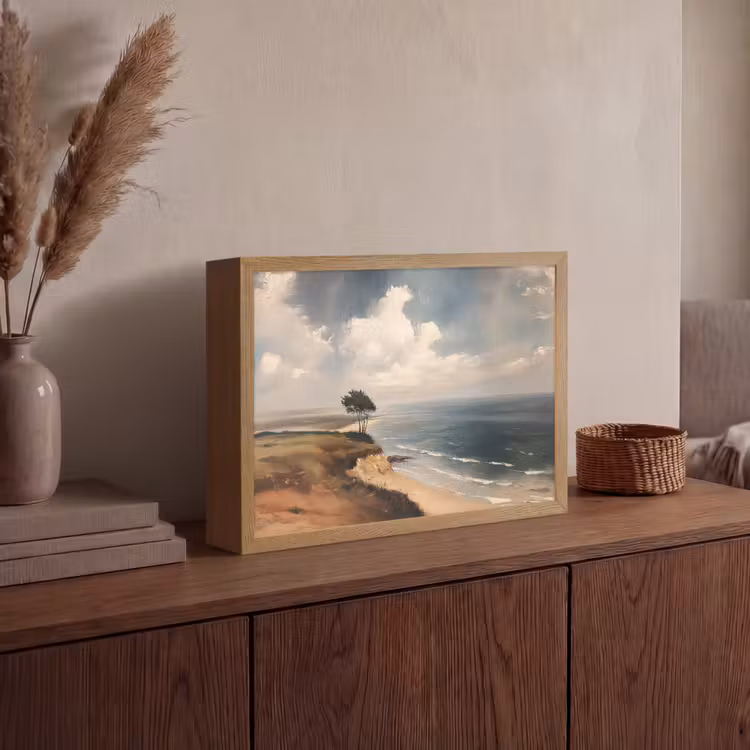 Lightbox - Wandlamp - Klif - Zee - Boom — 4