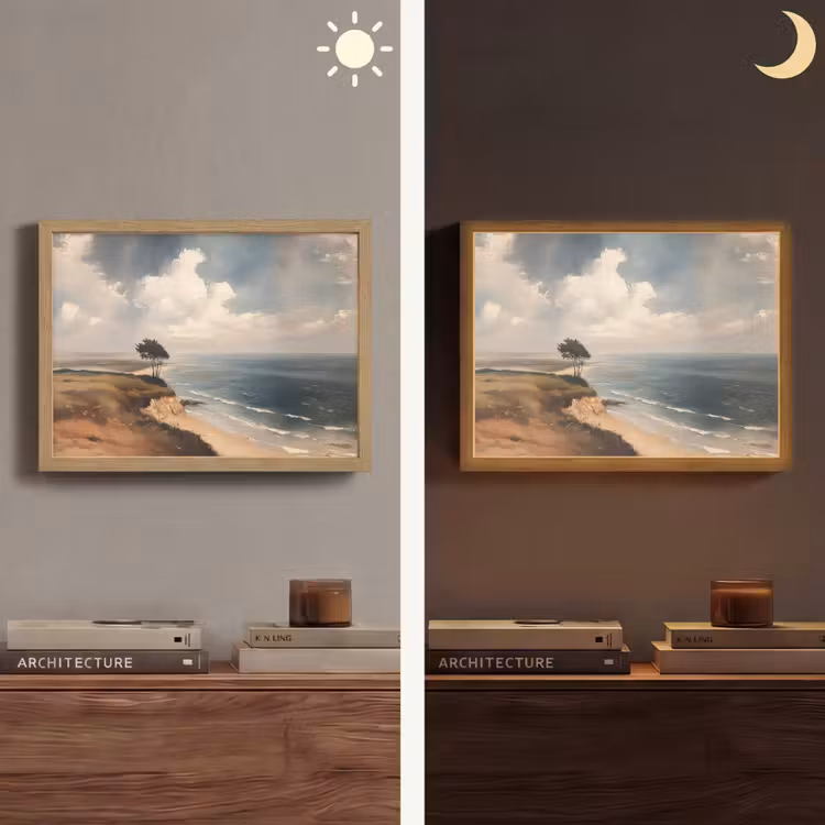 Lightbox - Wandlamp - Klif - Zee - Boom — 6