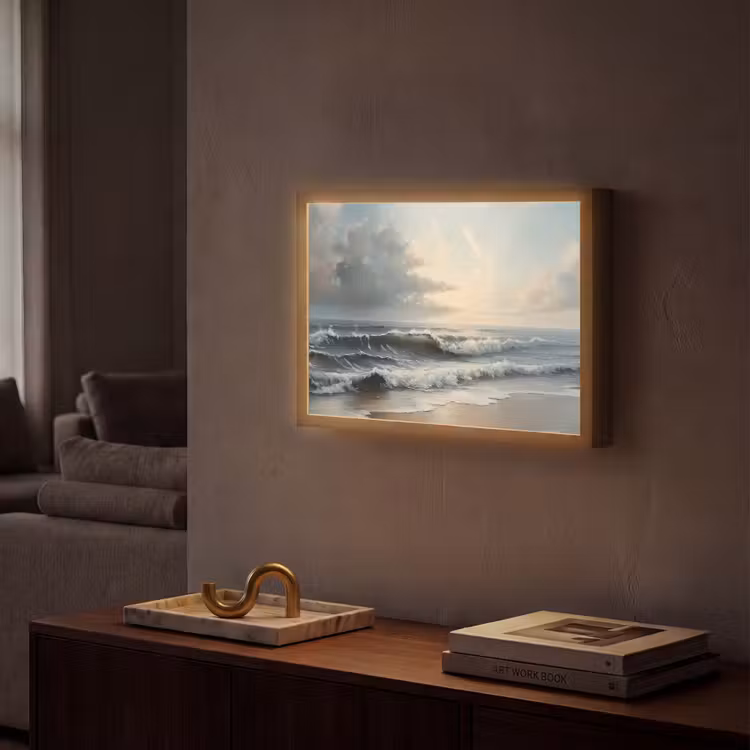 Lightbox - Wandlamp - Strand - Zee - Zonsondergang — 2