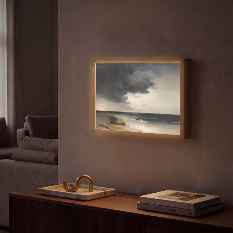 Lightbox - Wandlamp - Kust - Golven - Rots - Storm — 2