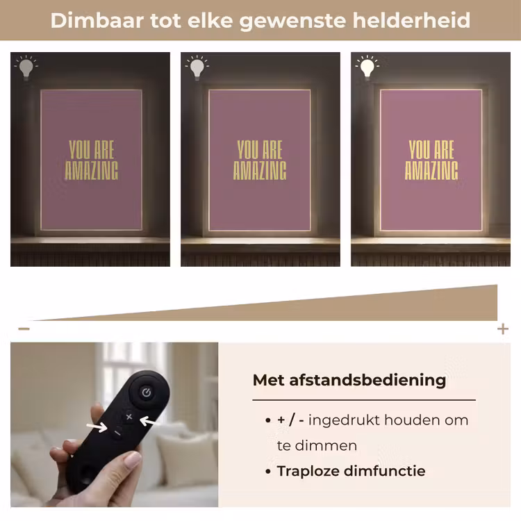 Lightbox - Wandlamp - Tekst - Paars - Amazing — 8