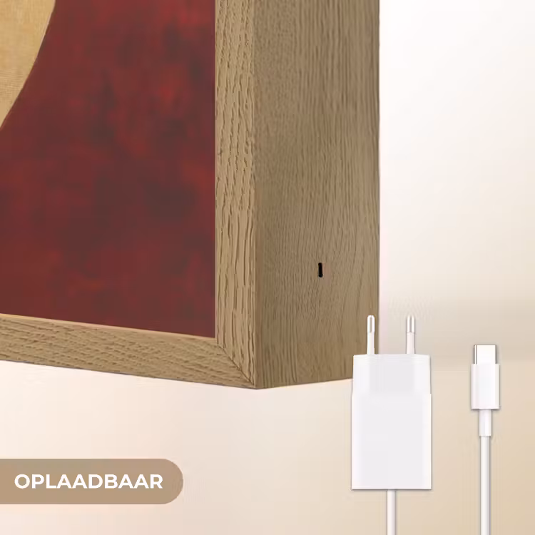 Lightbox - Wandlamp - Abstract - Moeder - Kind - Rood — 6