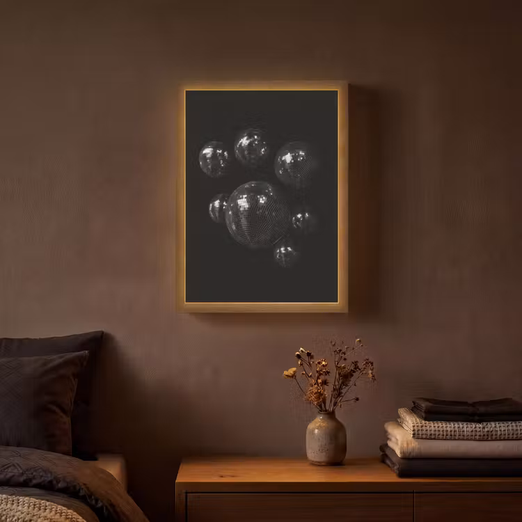 Lightbox - Wandlamp - Discoballen - Minimalistisch - Zwart — 3