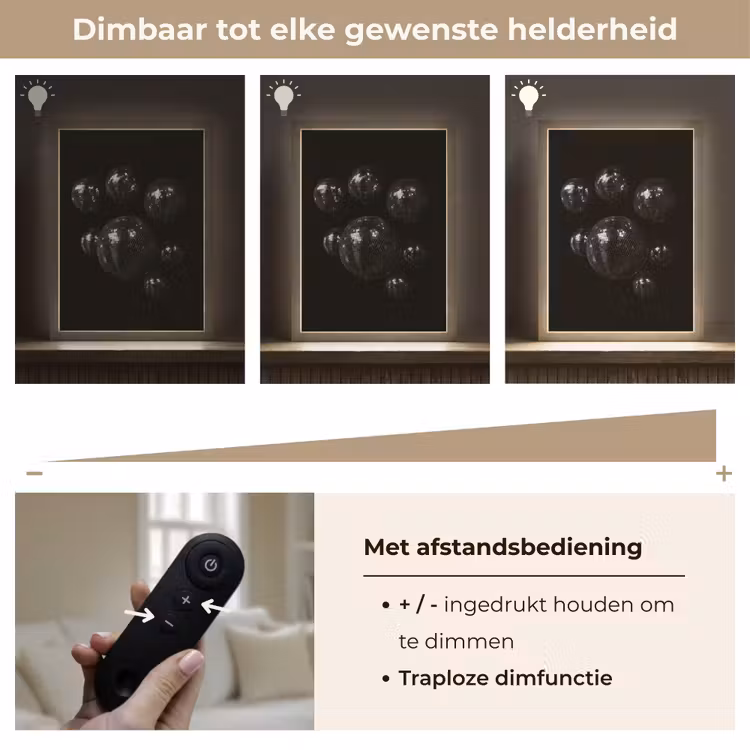 Lightbox - Wandlamp - Discoballen - Minimalistisch - Zwart — 8