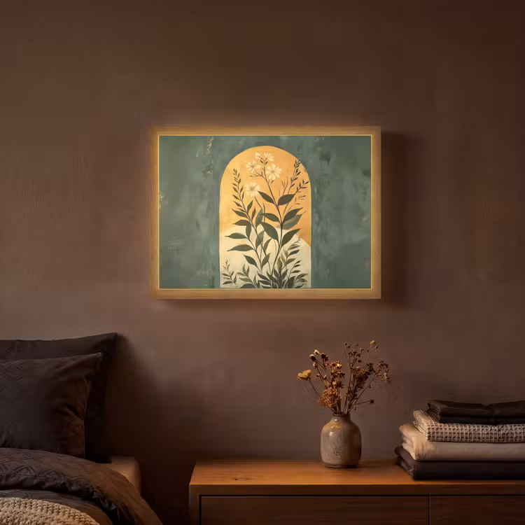 Lightbox - Wandlamp - Plant - Bloemen - Wit — 3