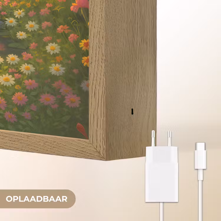 Lightbox - Wandlamp - Eenden - Vijver - Bloemen — 7