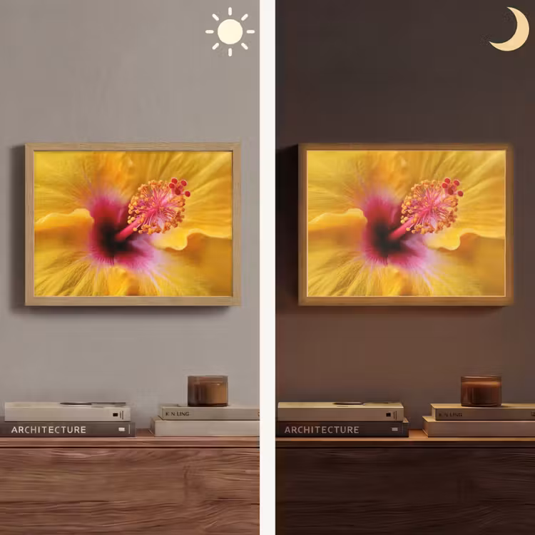 Lightbox - Wandlamp - Geel - Hibiscus - Tropisch — 6