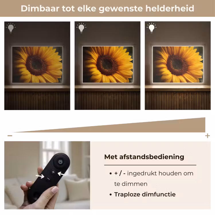 Lightbox - Wandlamp - Geel - Zonnebloem - Zomers — 9