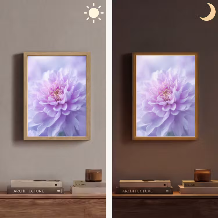 Lightbox - Wandlamp - Paars - Dahlia - Dromerig — 5
