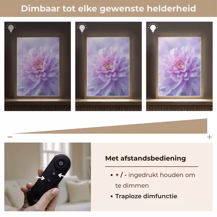 Lightbox - Wandlamp - Paars - Dahlia - Dromerig — 8