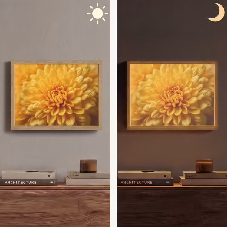 Lightbox - Wandlamp - Geel - Chrysant - Zachtheid — 6