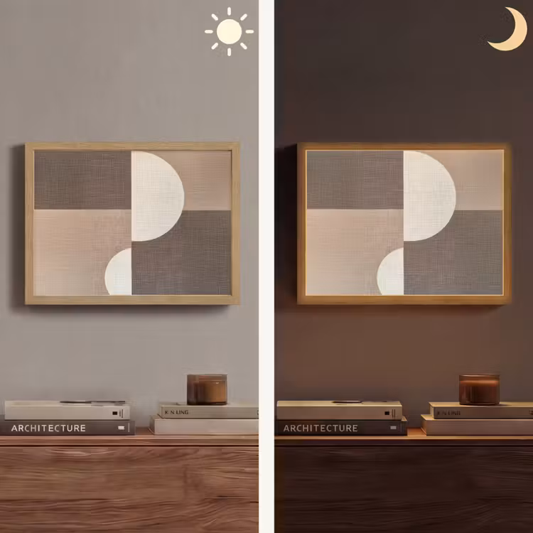 Lightbox - Wandlamp - Raster - Halve cirkels - Contrast — 6