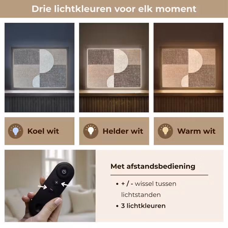 Lightbox - Wandlamp - Raster - Halve cirkels - Contrast — 8
