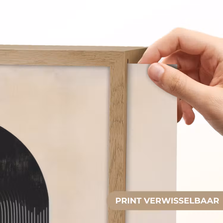 Lightbox - Wandlamp - Grafisch gebogen motief - Beige — 5