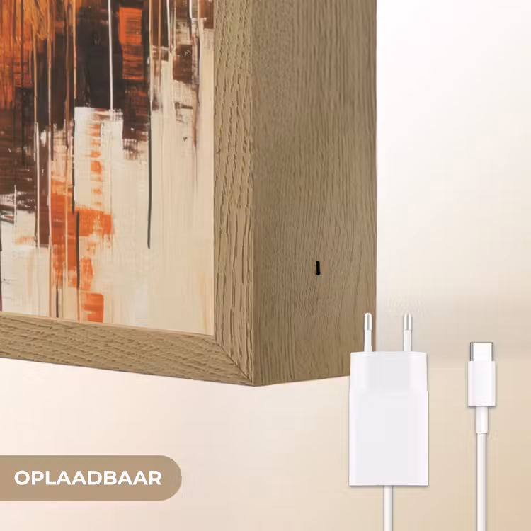 Lightbox - Wandlamp - Leeuwenkop - Lijnen - Crème — 6