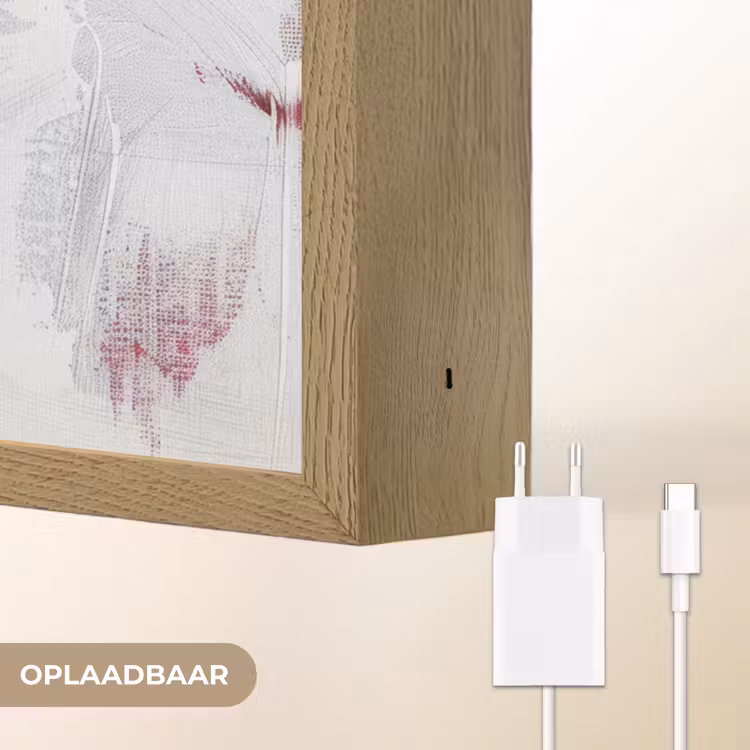 Lightbox - Wandlamp - Rood - Marmer - Abstract - Goud - Modern — 6