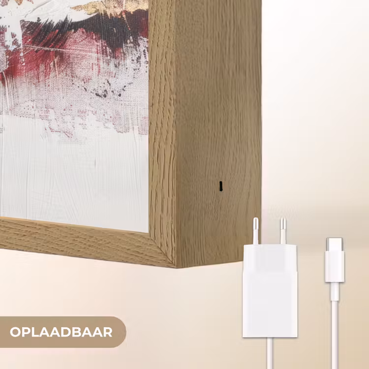 Lightbox - Wandlamp - Rood - Marmer - Abstract - Goud - Modern — 7