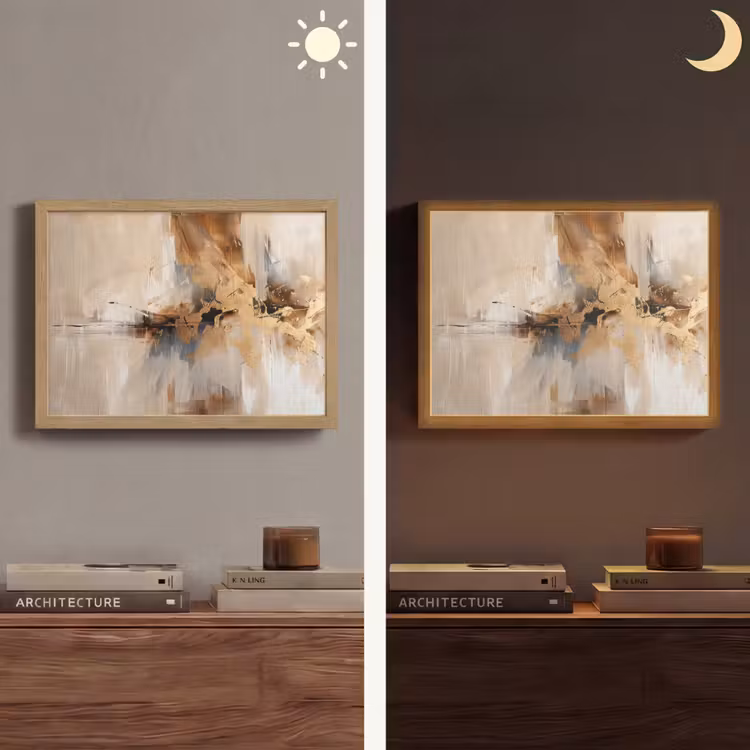 Lightbox - Wandlamp - Modern - Bruin - Abstract - Beige — 6