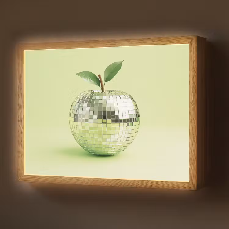 Lightbox - Wandlamp - Groen - Disco - Decoratie - Appel — 1