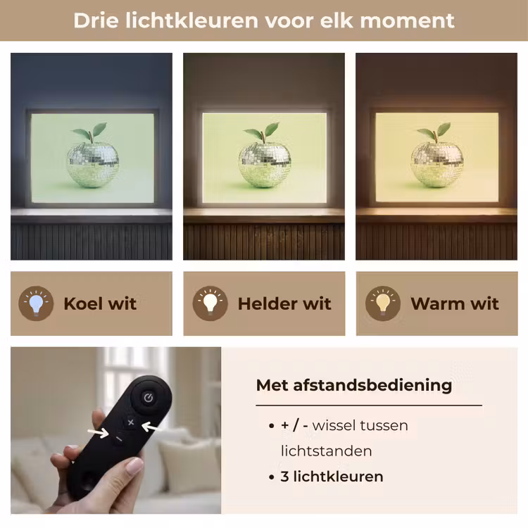 Lightbox - Wandlamp - Groen - Disco - Decoratie - Appel — 8