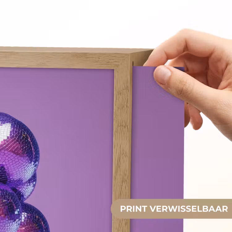 Lightbox - Wandlamp - Druif - Disco - Glitter - Paars — 5
