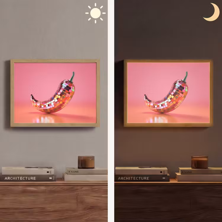 Lightbox - Wandlamp - Peper - Disco - Rood - Glitter — 6