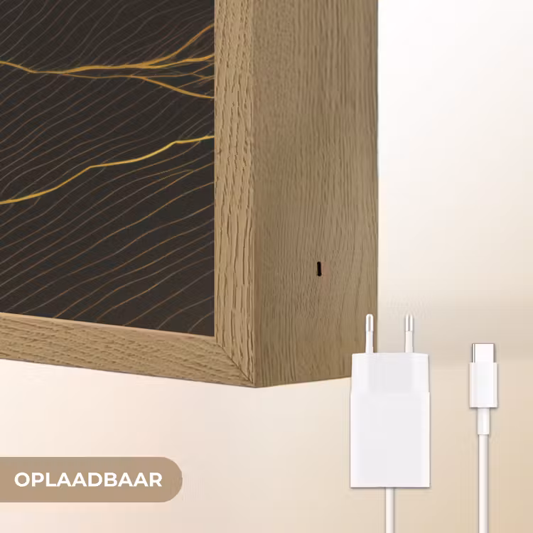 Lightbox - Wandlamp - Rivier - Goud - Maan - Vogels — 7
