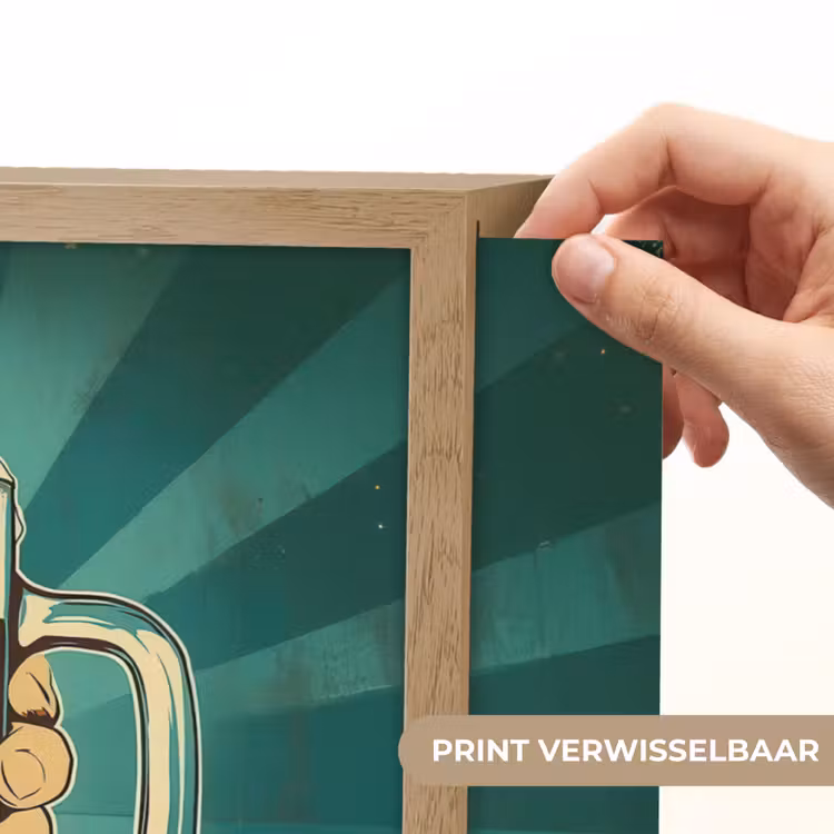 Lightbox - Wandlamp - Bierglas - Schuim - Retro - Groen — 5