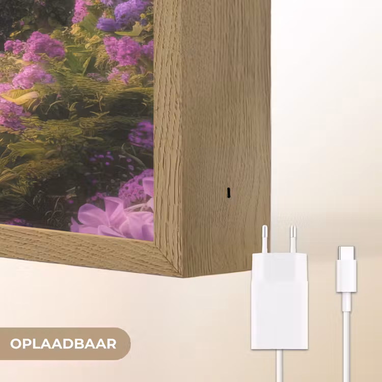 Lightbox - Wandlamp - Poort - Paars - Bloemen — 7
