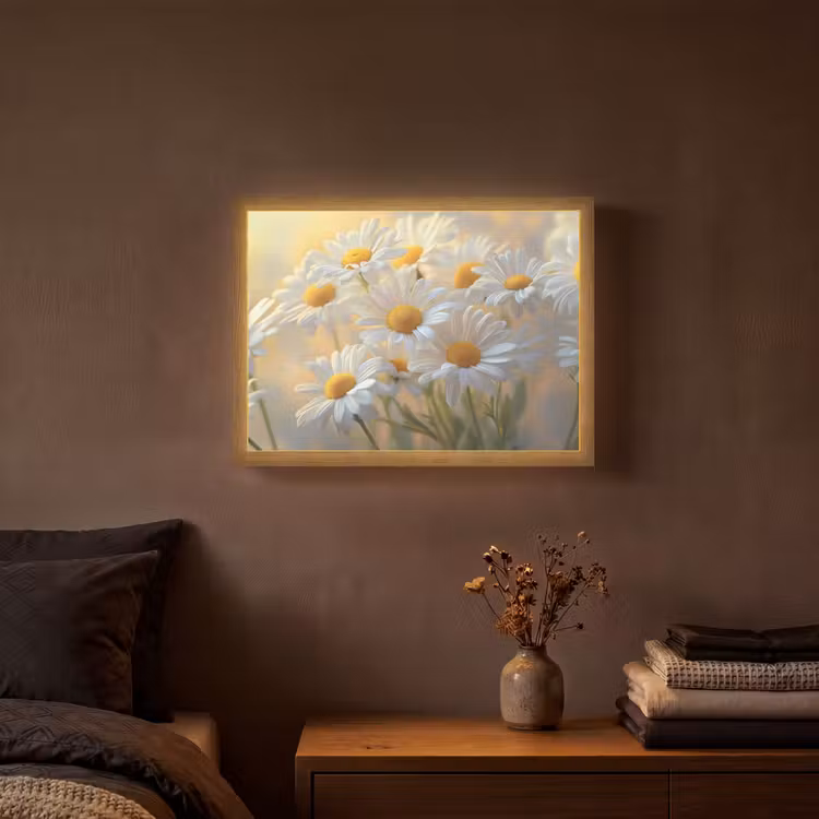 Lightbox - Wandlamp - Madeliefjes - Wit - Zonlicht — 3