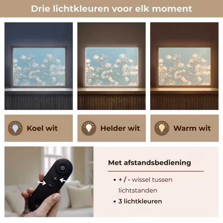 Lightbox - Wandlamp - Stengels - Bloemen - Lucht - Wit — 8