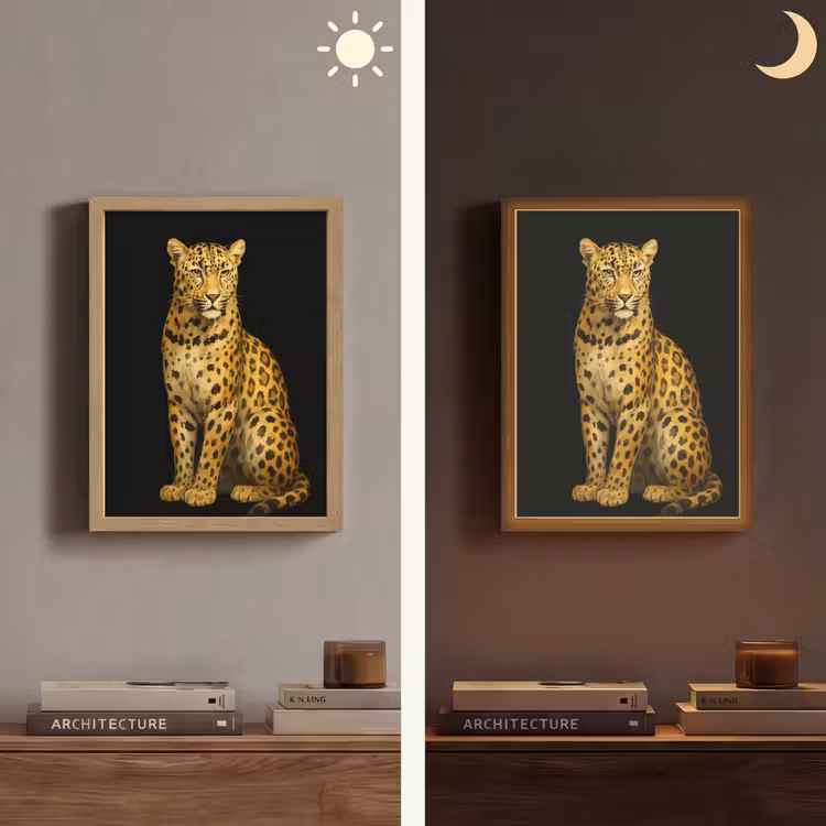 Lightbox - Wandlamp - Panter - Realistisch - Bruin — 5