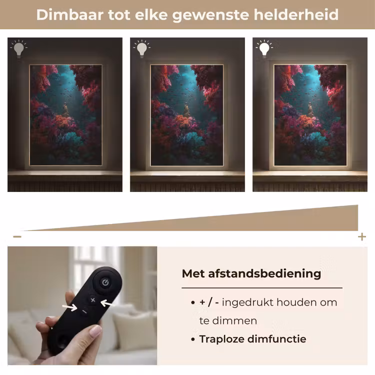 Lightbox - Wandlamp - Standbeeld - Zeebodem - Koraal - Kleurrijk — 8