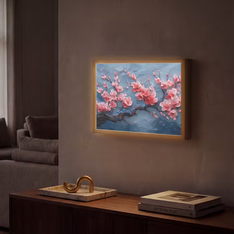 Lightbox - Wandlamp - Bloesem - Bloem - Roze - Tak — 2