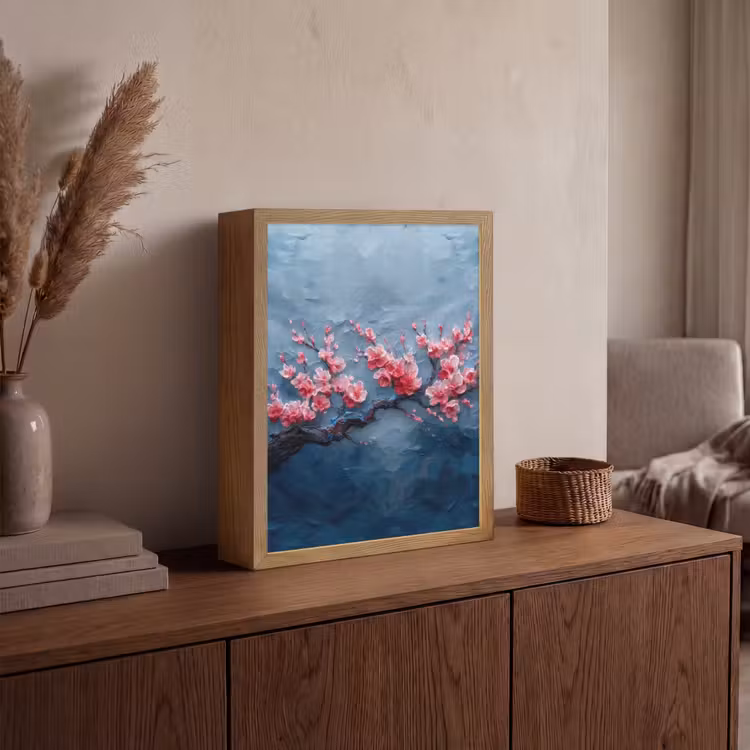 Lightbox - Wandlamp - Bloesem - Bloem - Roze - Tak — 4