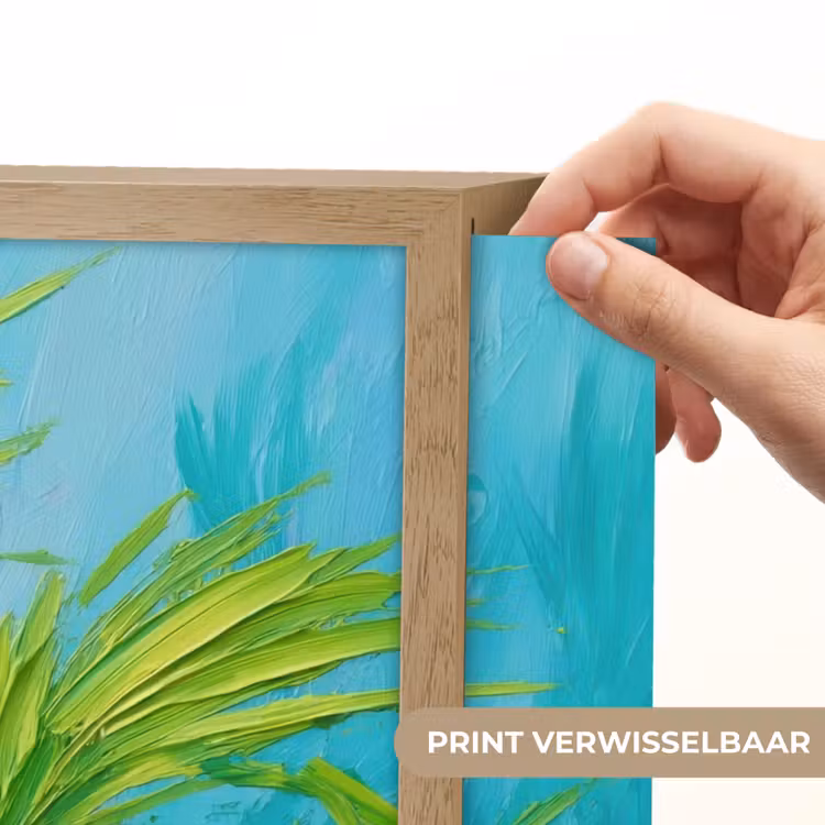Lightbox - Wandlamp - Bladeren - Groen - Schilderij - Abstract — 5