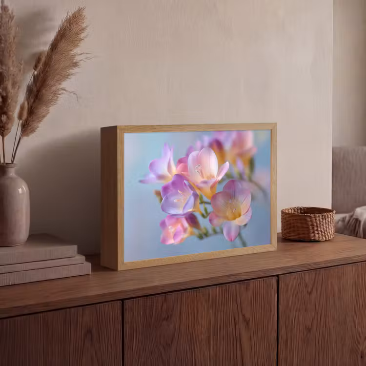 Lightbox - Wandlamp - Bloemen - Paars - Overloop - Meeldraden — 4