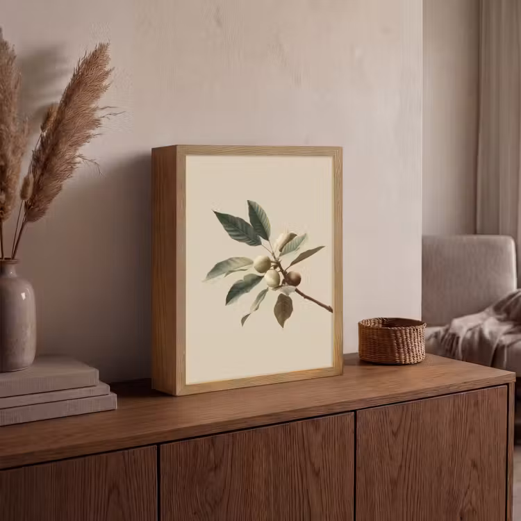 Lightbox - Wandlamp - Tak - Groene Bladeren - Vruchten — 4