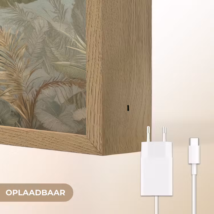 Lightbox - Wandlamp - Tropisch bladerdek - Vlinders - groen - Bruin — 7