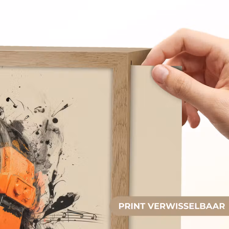 Lightbox - Wandlamp - Koptelefoon - Oranje - Explosief — 5