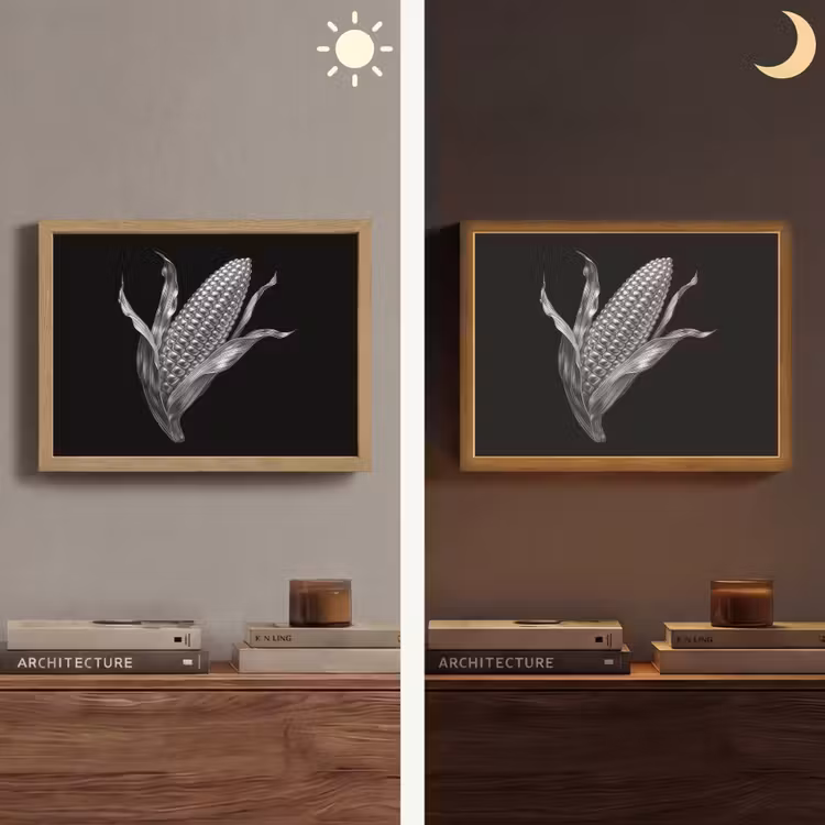 Lightbox - Wandlamp - Maïskolf - Glanzend metaal - Elegant — 6