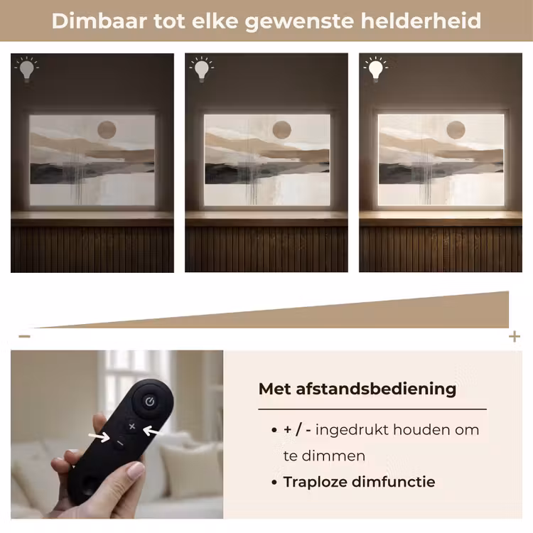 Lightbox - Wandlamp - Minimalistisch - Landschap - Dimensie — 9