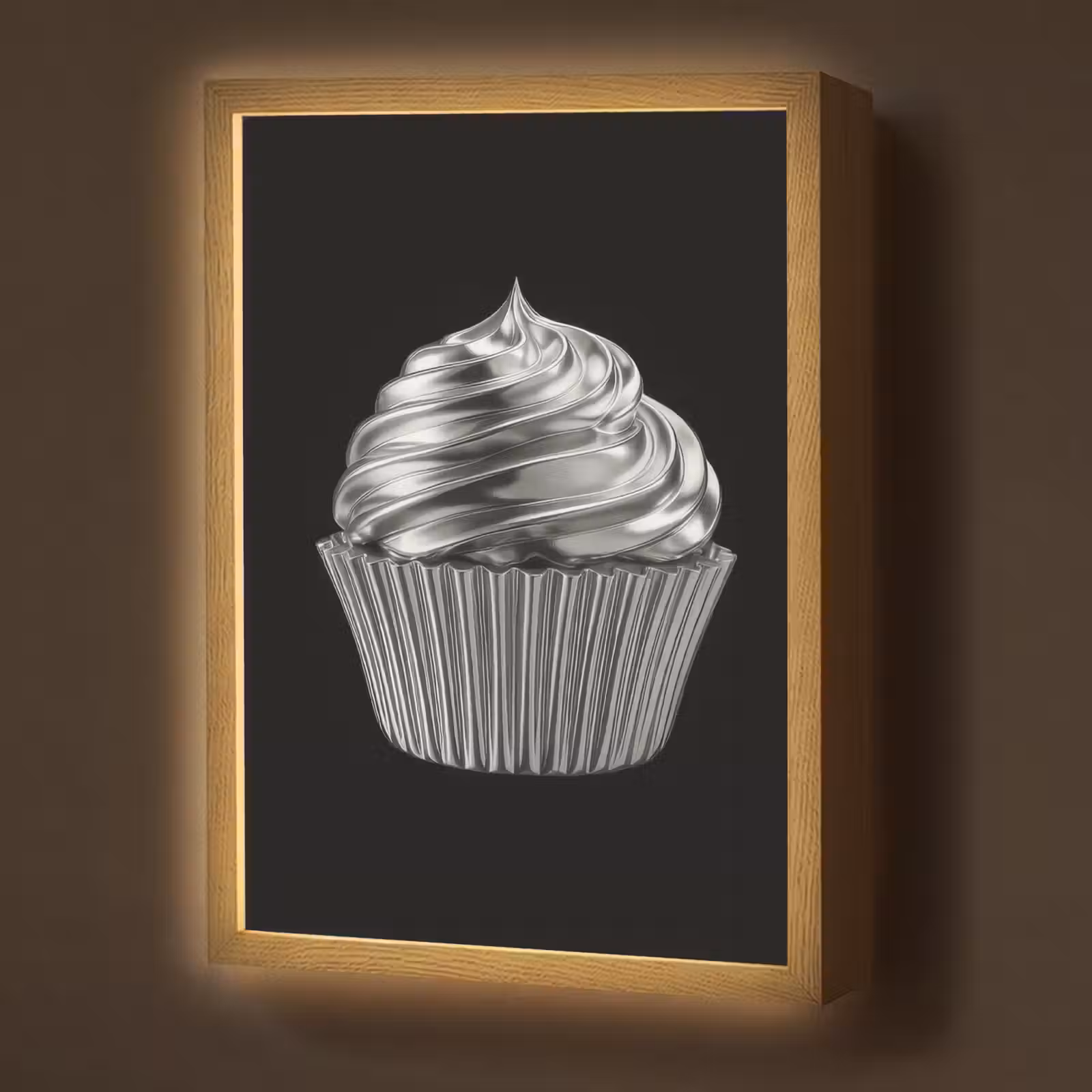 Lightbox - Wandlamp - Cupcake - Luxueus - Zilver — 1