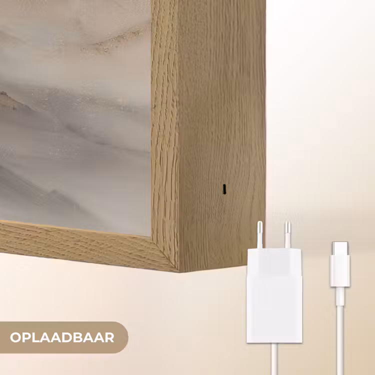 Lightbox - Wandlamp - Berglandschap - Mist - Penseelstreken — 6