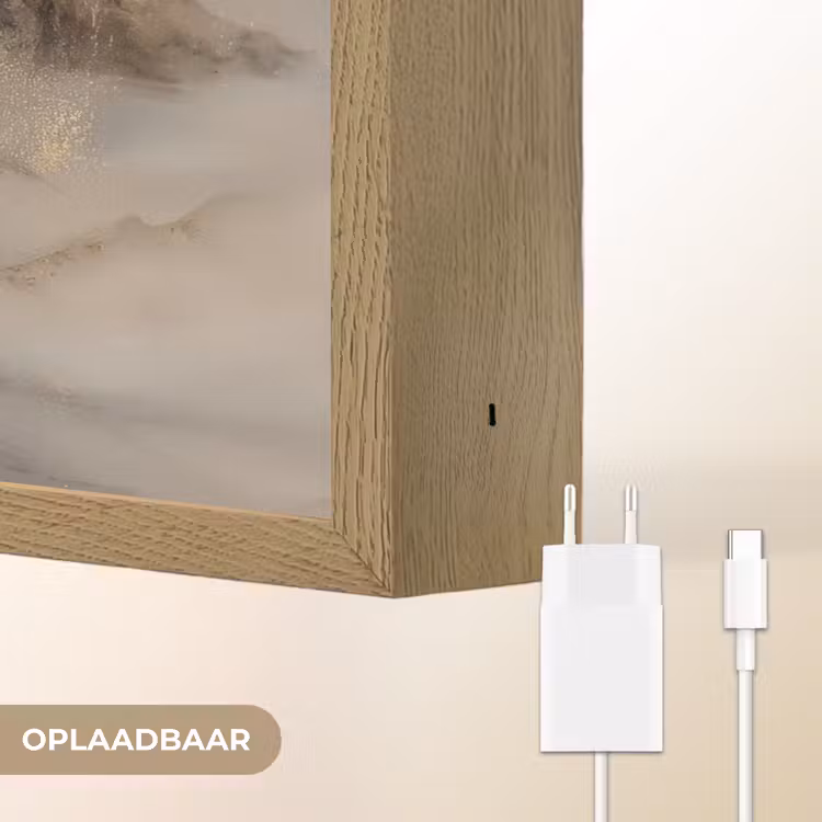 Lightbox - Wandlamp - Berglandschap - Mist - Penseelstreken — 7