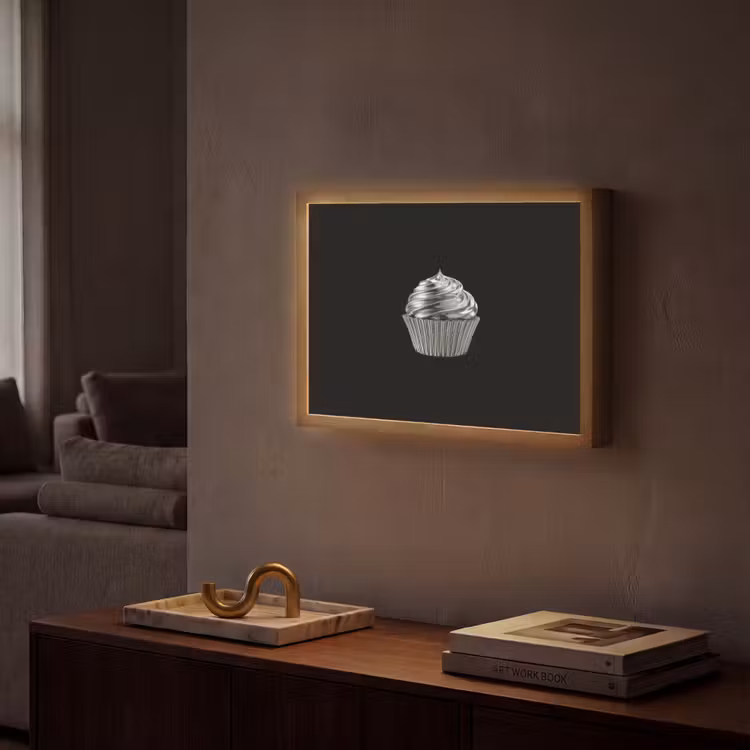 Lightbox - Wandlamp - Cupcake - Luxueus - Zilver — 2