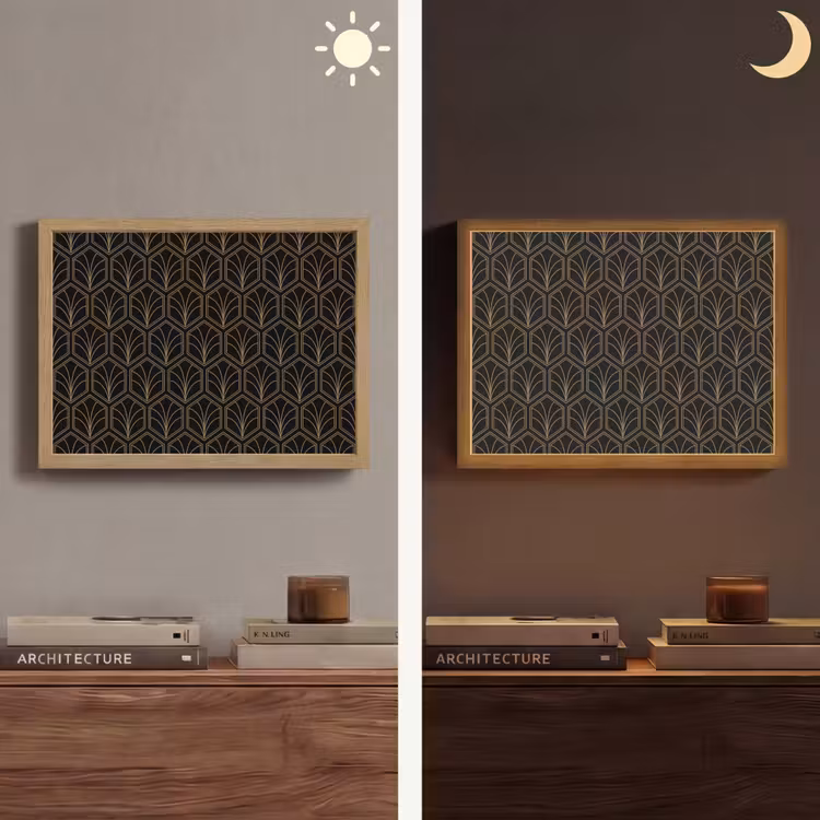 Lightbox - Wandlamp - Pijlvorm - Waaier - Goud — 6