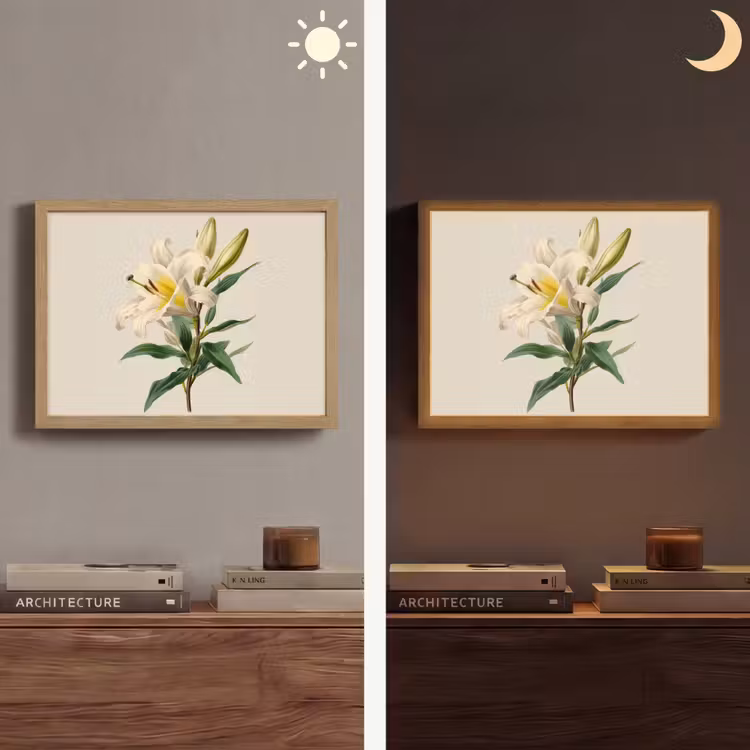 Lightbox - Wandlamp - Lelie - Elegant - Botanisch - Beige — 6