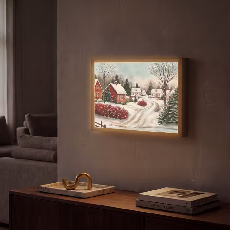 Lightbox - Wandlamp - Kerstsfeer - Landelijk - Rood — 2